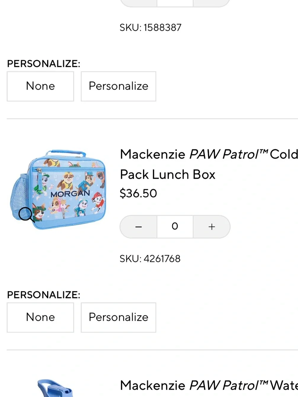 Pottery Barn Kids Paw Patrol Kids Backpack and Lunch Box Set - Light Blue